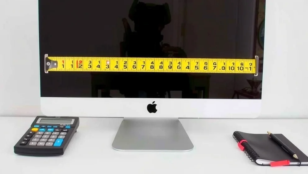 Hur mäter man tum på en skärm