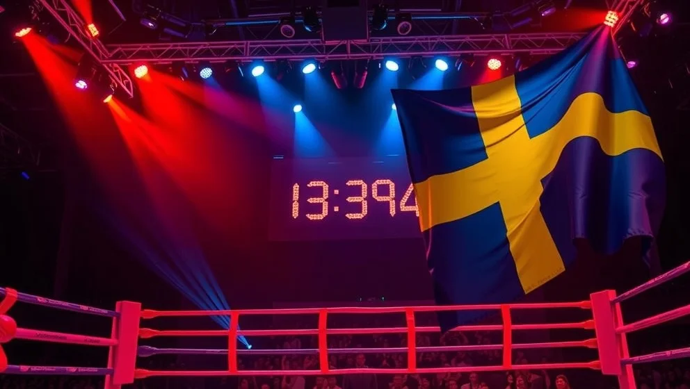 Jake Paul mot Nate Diaz Sverige tid
