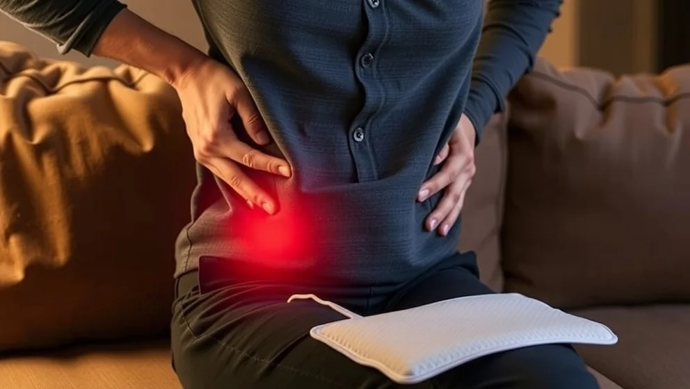 Ont i nedre delen av magen vänster